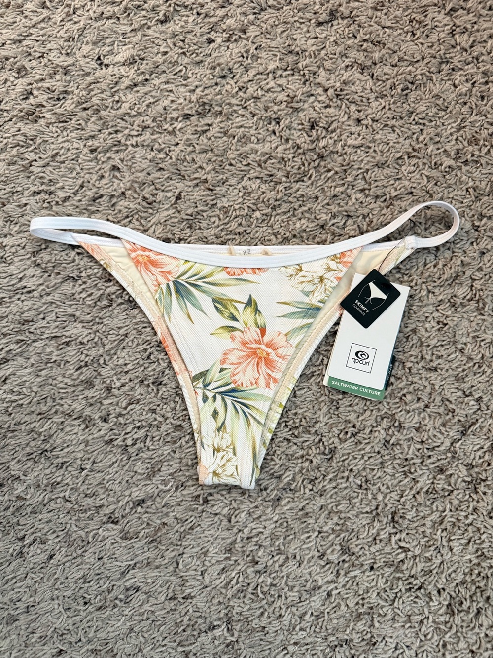 NWT Rip Curl Floral Tropical Bikini Bottom XS
